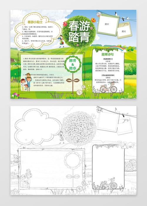 草地里的秘密手抄报 手抄报图画