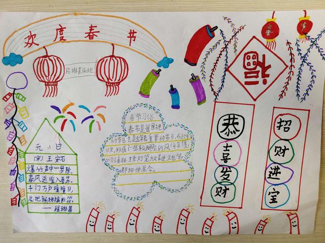 中国传统节日简单又好看手抄报 传统节日手抄报