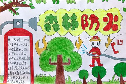 防山林火灾的手抄报 防震减灾的手抄报