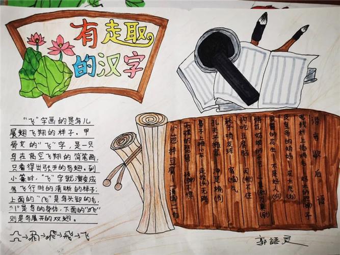 我与汉字相关手抄报 汉字手抄报