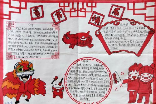 画带有年味的手抄报 手抄报图片大全集