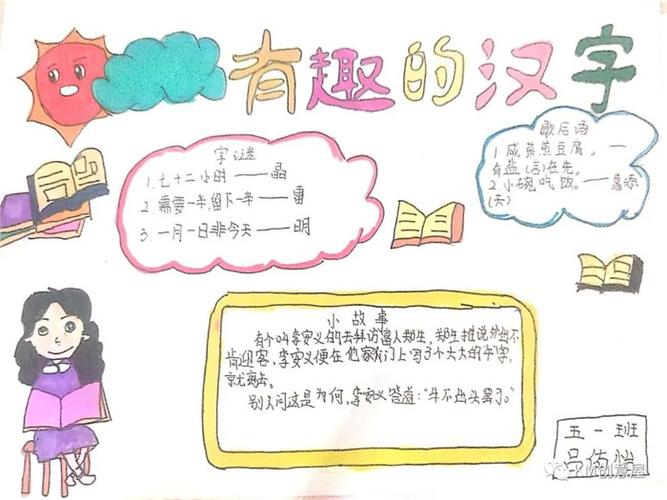 我与汉字相关手抄报 汉字手抄报