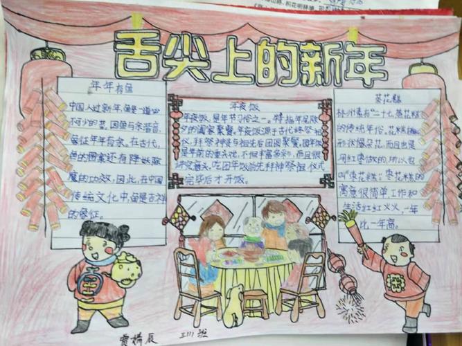 画带有年味的手抄报 手抄报图片大全集
