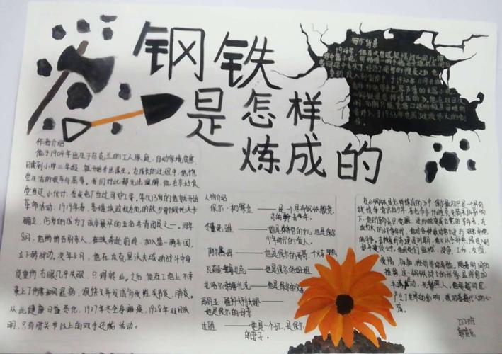 钢铁是怎炼成的手抄报 手抄报简单又好看