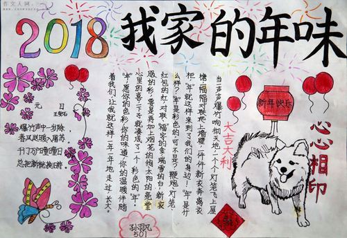 画带有年味的手抄报 手抄报图片大全集