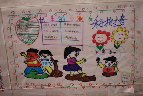 简单有好画的科幻手抄报 身边的科学手抄报