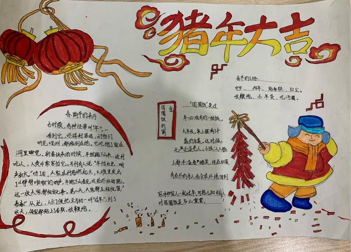 画带有年味的手抄报 手抄报图片大全集