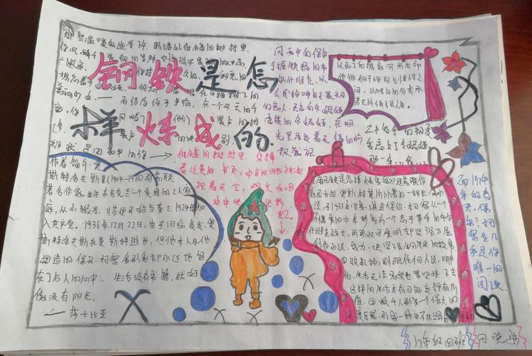 钢铁是怎炼成的手抄报 手抄报简单又好看