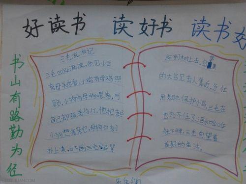 精美简单我爱读书手抄报 我爱读书手抄报