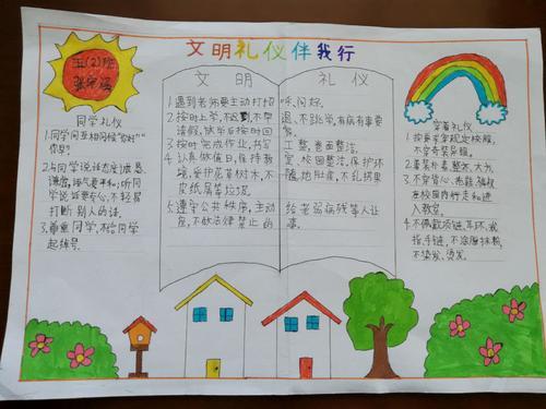 关于文明校园为主题的手抄报 关于文明的手抄报