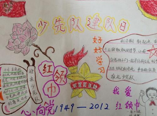 我想加入少先对手抄报 少先队手抄报