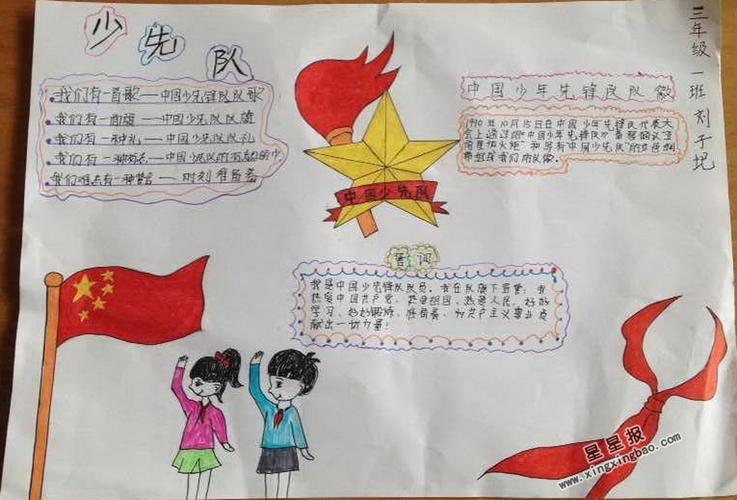 我想加入少先对手抄报 少先队手抄报