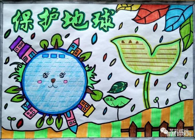 200张爱护地球的手抄报 保护地球的手抄报
