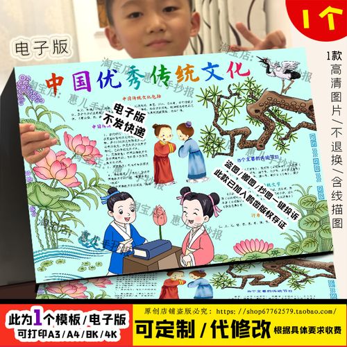 中国传统文化手抄报简单又漂亮 中国传统文化手抄报简单