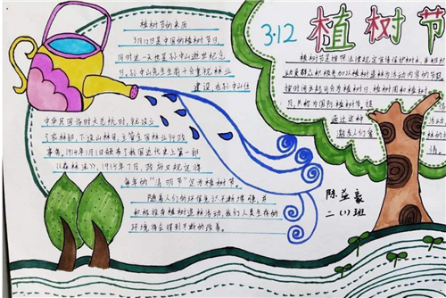 植树节手抄报简单好看 植树节手抄报简单好看 五年级 