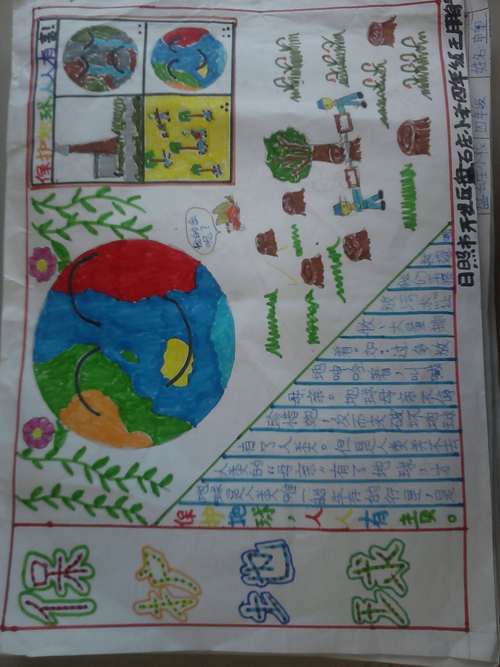 200张爱护地球的手抄报 保护地球的手抄报