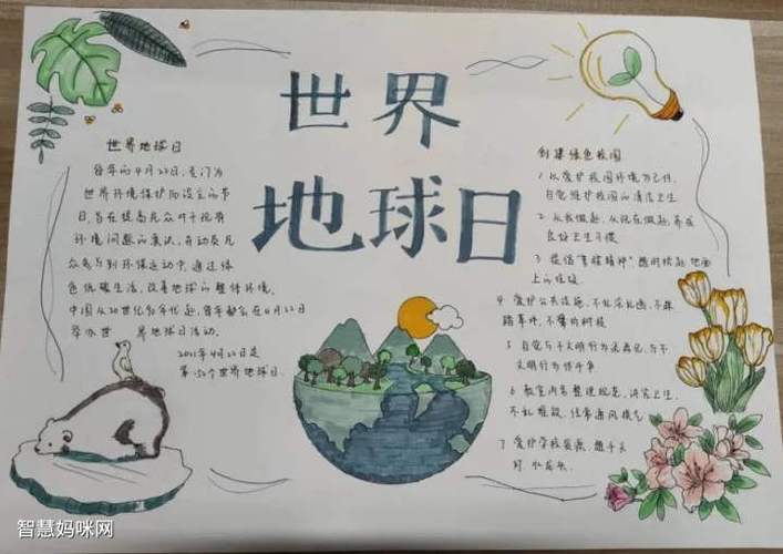 200张爱护地球的手抄报 保护地球的手抄报
