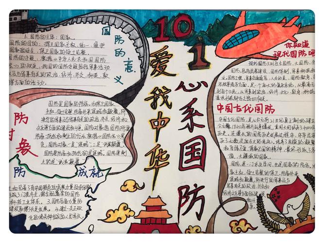 我爱国防投身国防手抄报 国防手抄报