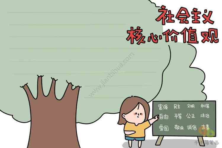 核心价值观12张手抄报 核心价值观手抄报
