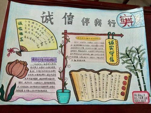关于诚信a3的手抄报 诚信手抄报