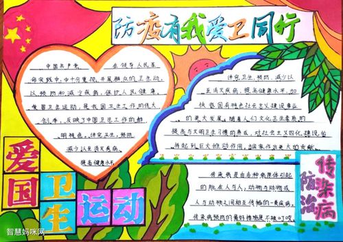 爱国卫生八项行动获奖手抄报 爱国卫生手抄报