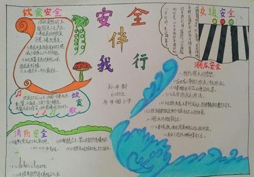 普及安全知识确保安全手抄报 安全知识手抄报
