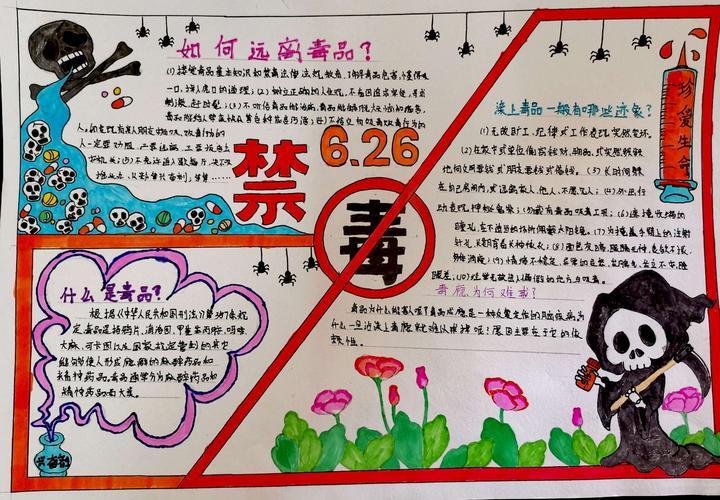禁毒简单又漂亮的手抄报 简单漂亮的手抄报