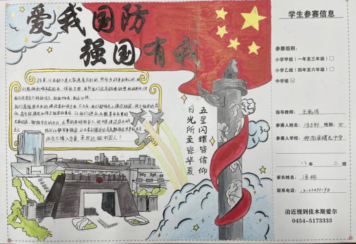 赞美国防英雄手抄报 国防手抄报