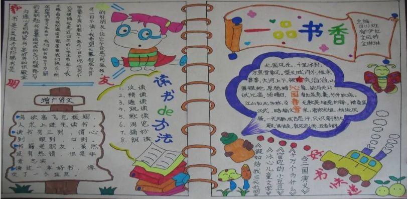 我爱读书绘画大全手抄报 我爱读书手抄报