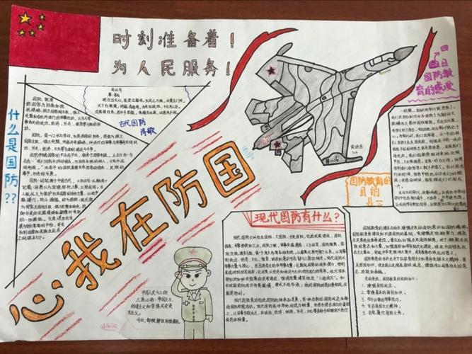赞美国防英雄手抄报 国防手抄报