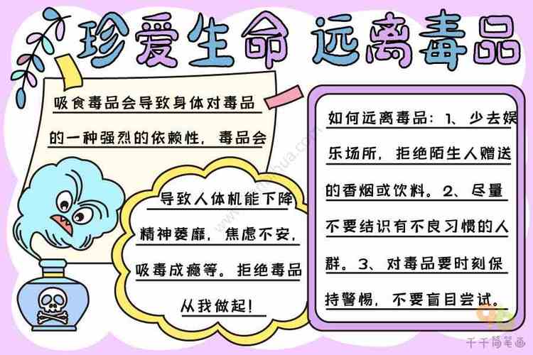 禁毒简单又漂亮的手抄报 简单漂亮的手抄报