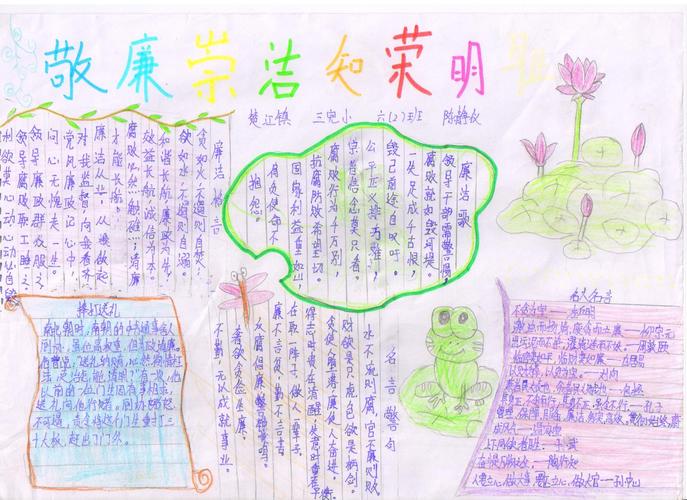 廉洁廉政主题手抄报 廉政手抄报