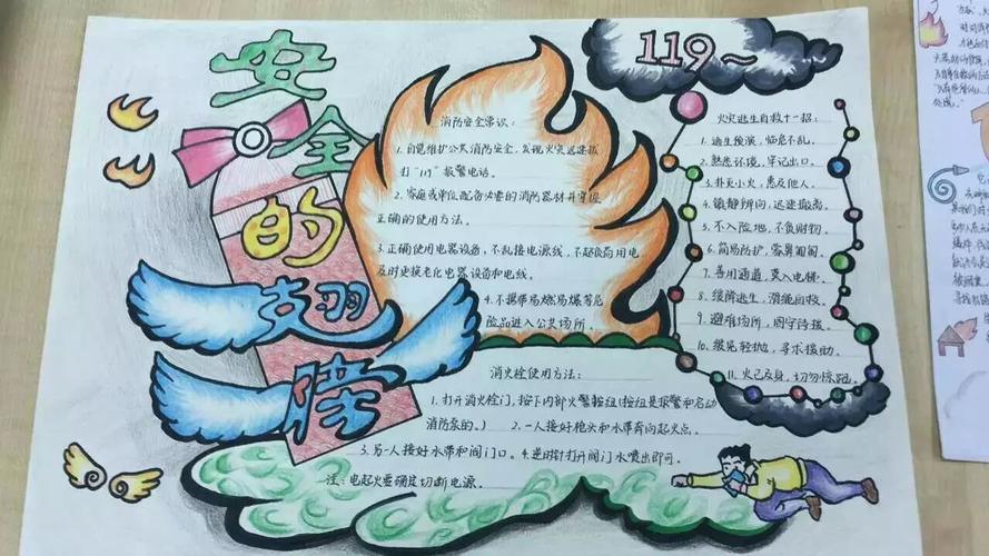 普及安全知识确保安全手抄报 安全知识手抄报