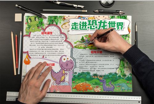 关于科学恐龙的手抄报 关于龙的手抄报