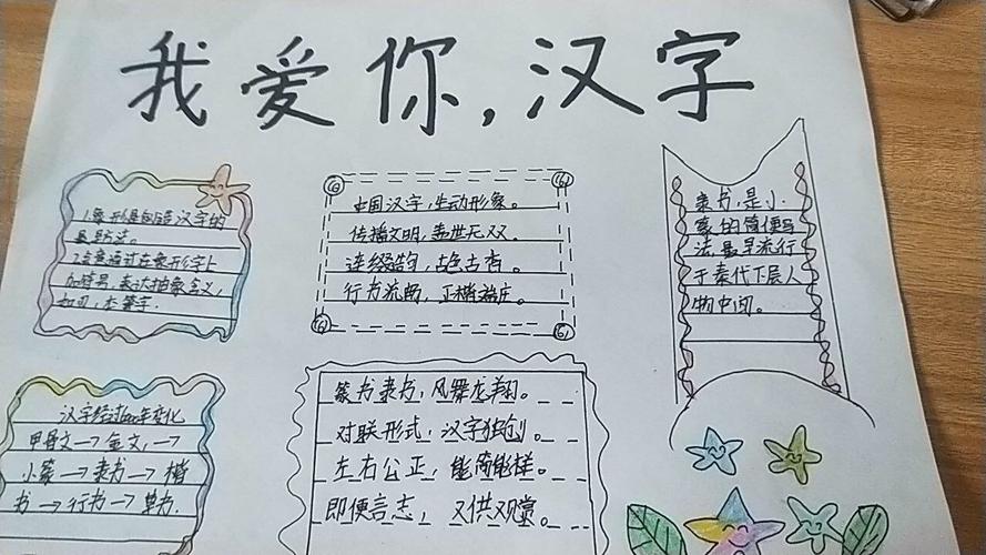我爱你汉字高级手抄报 我爱你中国手抄报