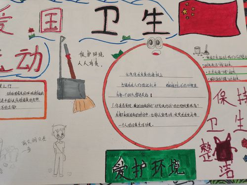 爱国卫生八项行动获奖手抄报 爱国卫生手抄报