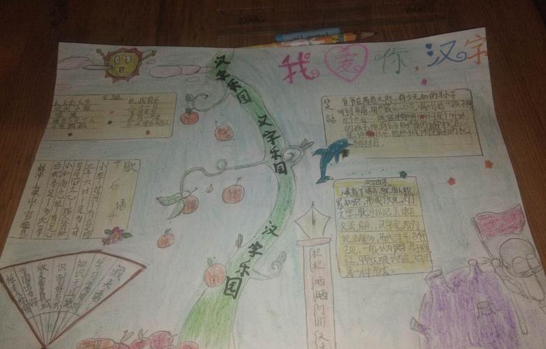 我爱你汉字高级手抄报 我爱你中国手抄报