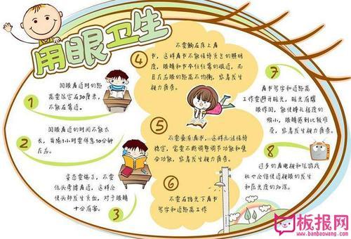 爱眼护眼苗苗手抄报 爱眼护眼手抄报