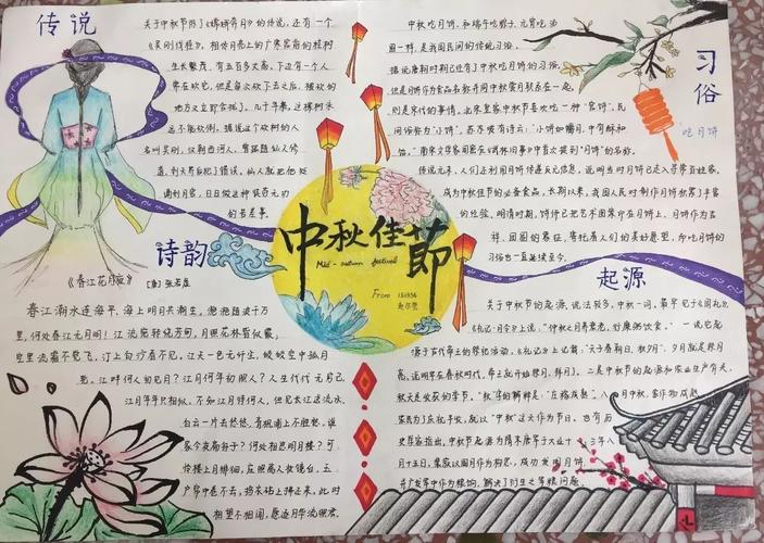 中秋节高难度精美手抄报 精美手抄报