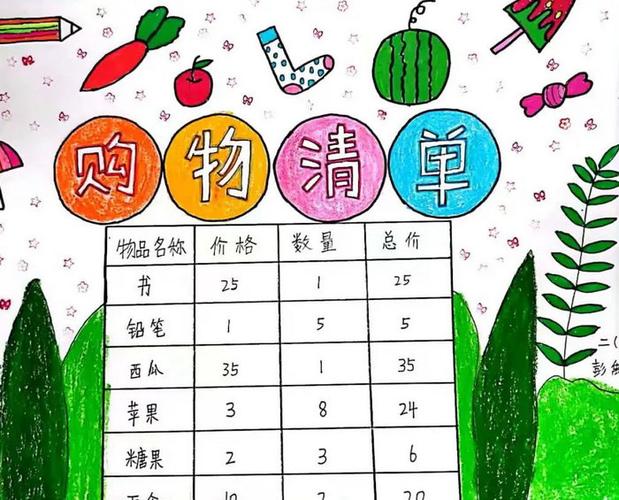 简单又好看的购物清单手抄报 简单好看的手抄报