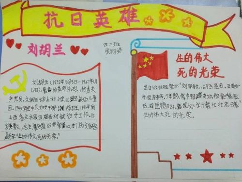 英雄故事发扬英雄故事手抄报 英雄手抄报