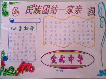 幼儿园56个民族手抄报 56个民族手抄报