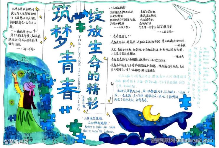 关于青春智慧的手抄报 青春手抄报