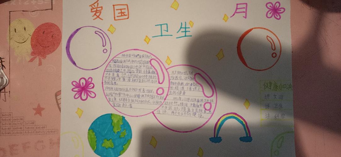 有关爱国卫生月的手抄报 爱国卫生手抄报