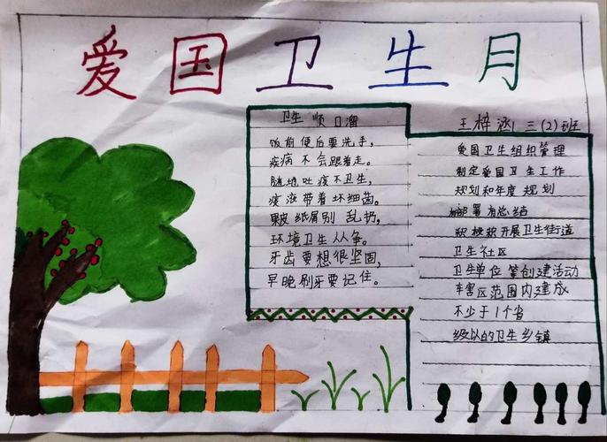 有关爱国卫生月的手抄报 爱国卫生手抄报