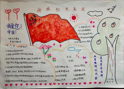 纪念革命烈士传承红色基因手抄报 烈士纪念日手抄报