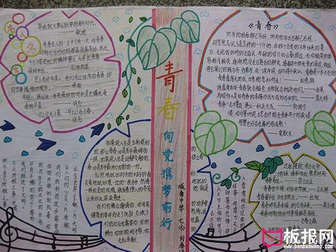 关于青春智慧的手抄报 青春手抄报