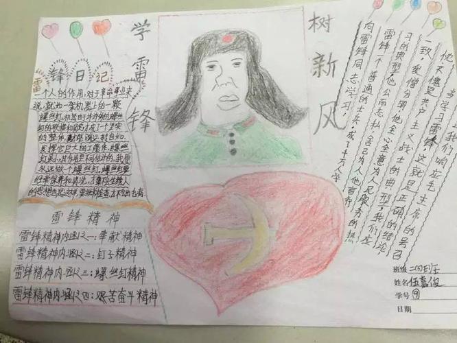学雷锋讲文明树立新风手抄报 讲文明手抄报