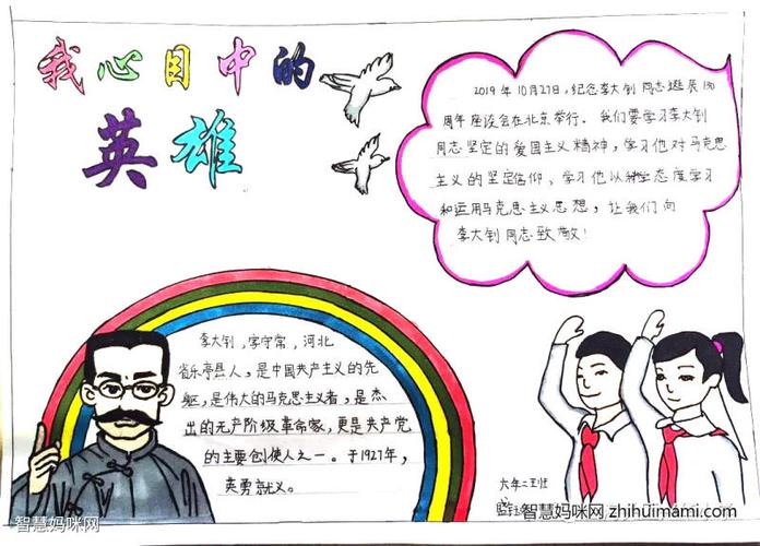 有关人物英雄的手抄报 关于英雄的手抄报