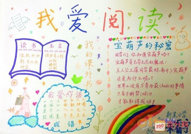 幼儿园阅读心得读后感手抄报 读后感手抄报